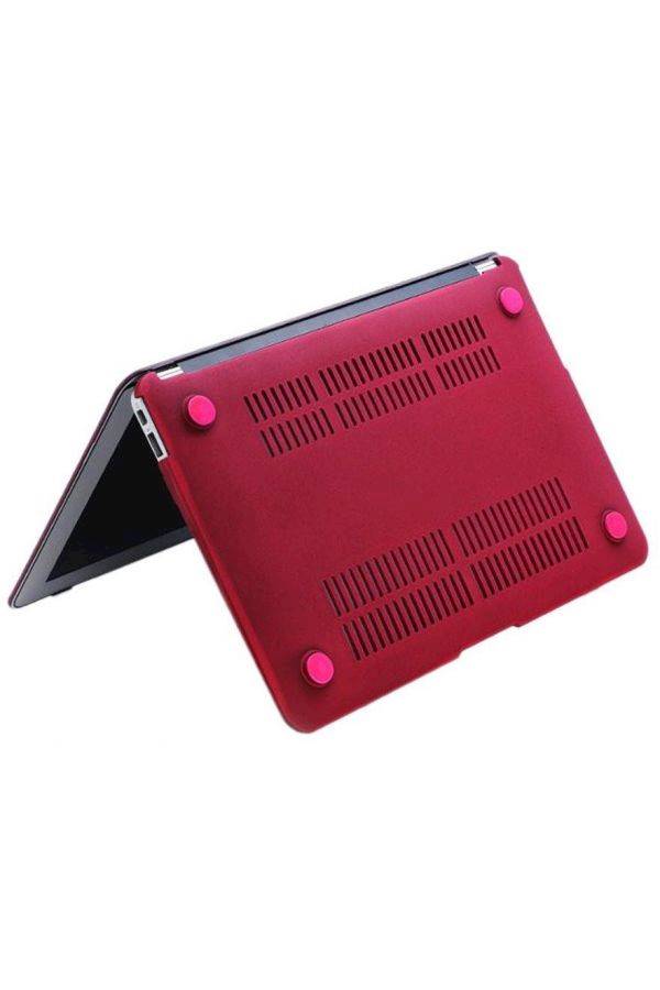 Rubber Coated Case For Apple MacBook Air 13/13.3-Inch Red  - Image 4