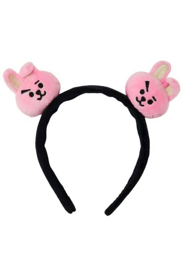 Tie Hair Headband Black/Pink