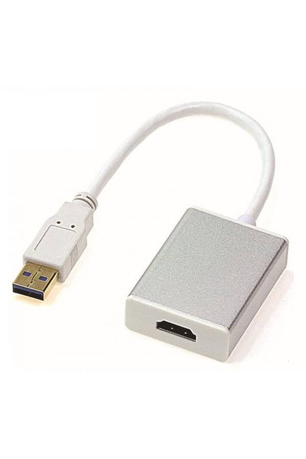USB 3.0 To Hdmi Adapter With Audio Output Multiple Monitors Silver/White/Gold - Image 1
