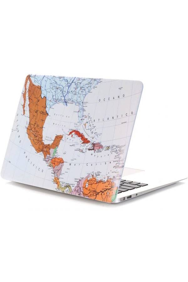 Generic - Smart Printed World Map Image Hard Case Cover For Apple Macbook Air 11/11.6 Inch Multicolour - Image 1