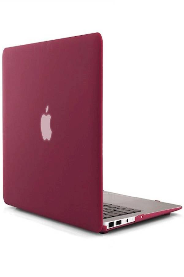Rubber Coated Hard Case For Apple MacBook Air 13-Inch Red 