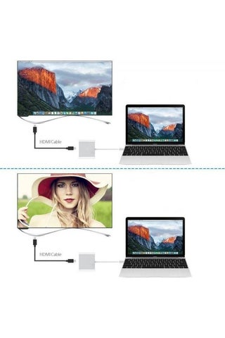 كابل محول نوع C إلى HDMI 4K فضي - view 5