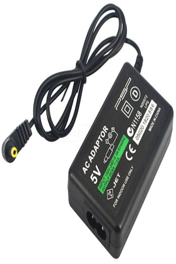 AC Adapter Charger For Sony PSP 1000/2000/3000 Slim Black/Yellow