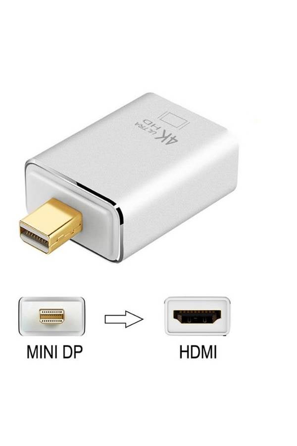 Generic - 4K Mini Displayport To Hdmi Adapter Cable For Apple Macbook Pro Silver/Gold/Grey - Image 1
