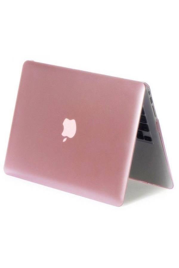 Crystal Matte Rubber Coated Plastic Hard Case For Macbook Retina 15/15.4 Inch Pink  - Image 2