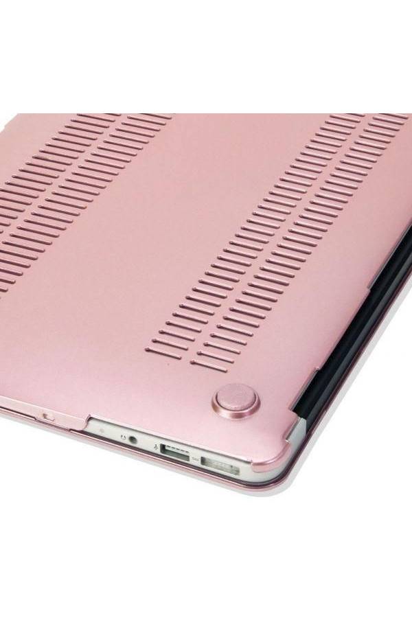 Crystal Matte Rubber Coated Plastic Hard Case For Macbook Retina 15/15.4 Inch Pink  - Image 4