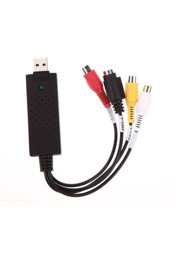 Generic - New EasyCap USB 2.0 Audio Video VHS To DVD Converter Capture Card Adapter/3 Chip Multicolour - Image 1