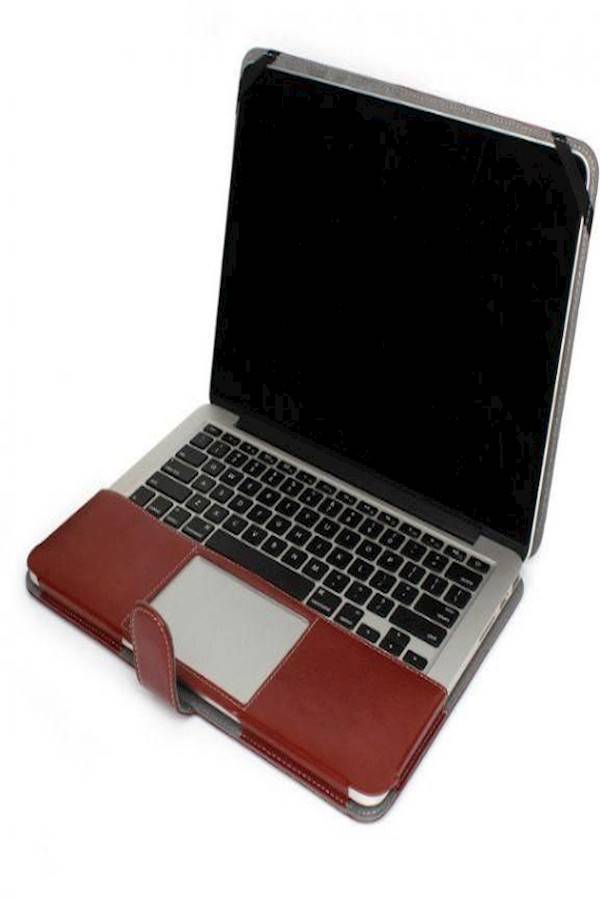 PU Leather Case Cover For Apple Macbook Air 13/13.3 Inch Brown - Image 5