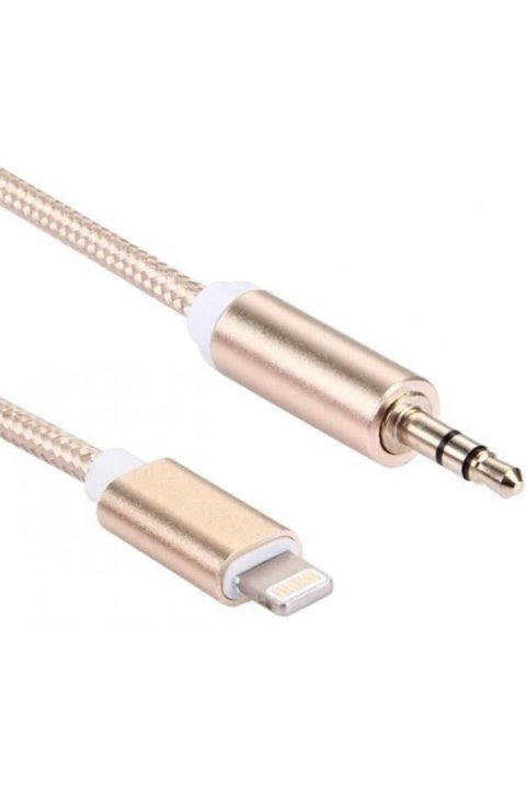 Aux To Lightning Adapter Rose Gold