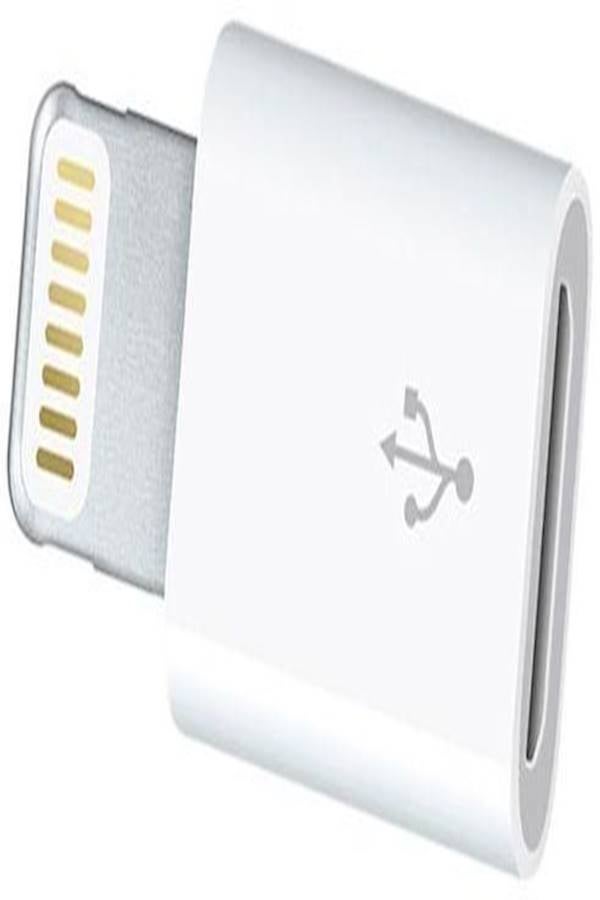 Generic - Lightning To Micro USB Adapter White - Image 1