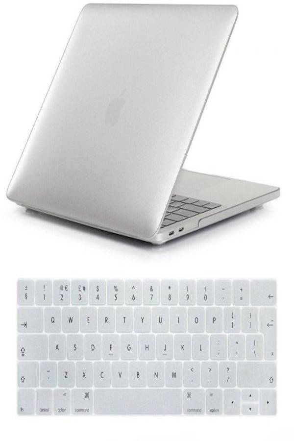 Matte Frosted Hard Case With Keyboard Cover For Apple MacBook Pro 13-Inch White  - Image 3