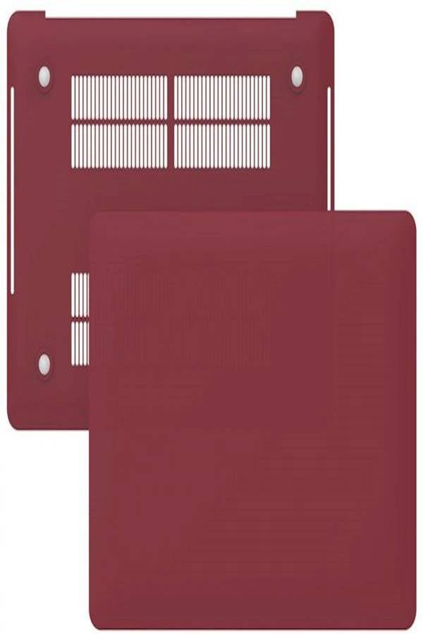 Rubber Coated Hard Case For Apple MacBook Air 13-Inch Red  - Image 5