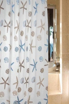 Starfish Shower Curtain Multicolour - v1555095732/N23454434A_1