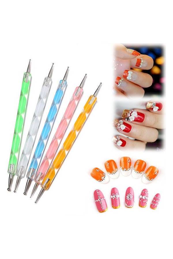 20 -Piece Painting Detailing Brushes And Dotting Pen Dotter Tool Kit Set Multicolour - Image 4