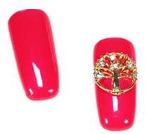 10-Piece Metal Drill Crystal Decorative Nail Art Set Golden/Clear - Image 3