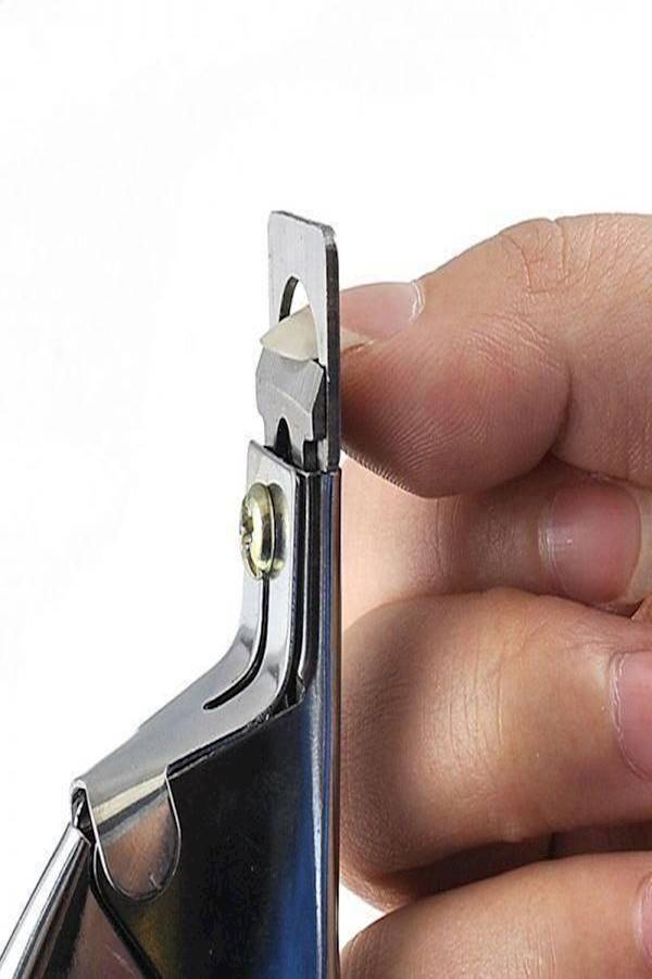 False Nail Tips Clip Cutter Silver/Pink - Image 2