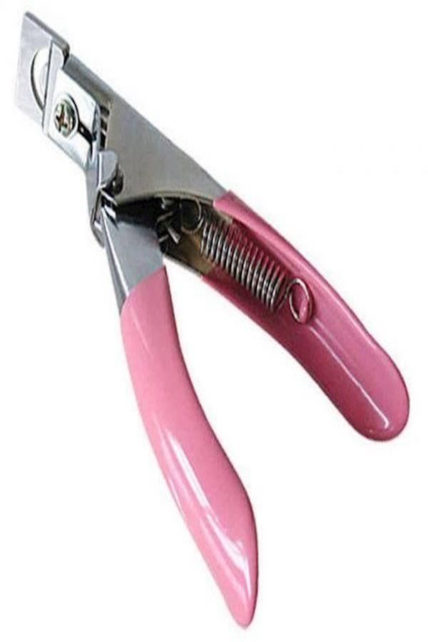 False Nail Tips Clip Cutter Silver/Pink - Image 5
