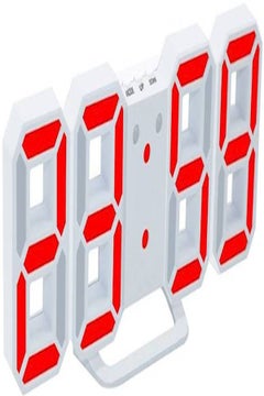 Living Room 3D Led Digital Display Alarm Snooze Alarm Clock White/Red