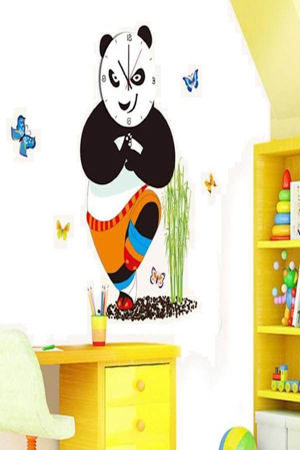 Kung Fu Panda Wall Clock Multicolour