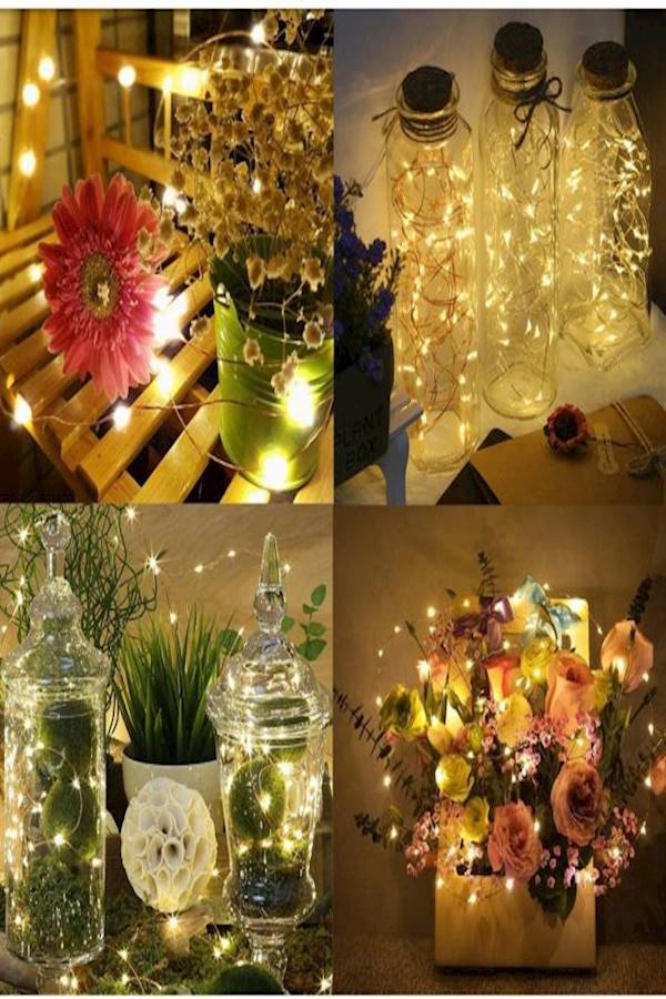 Generic 100LED 8 Modes Solar Outdoor String Lights Warm White 10meter  - Image 3