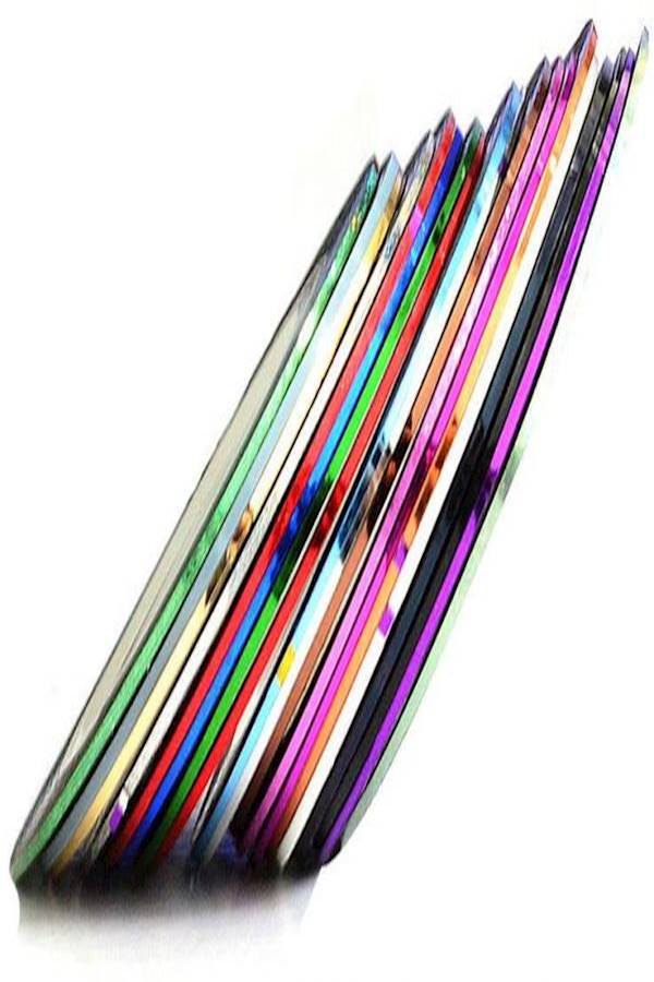 Generic 15-Piece Nail Art String Tape Pink/Green/Purple  - Image 2