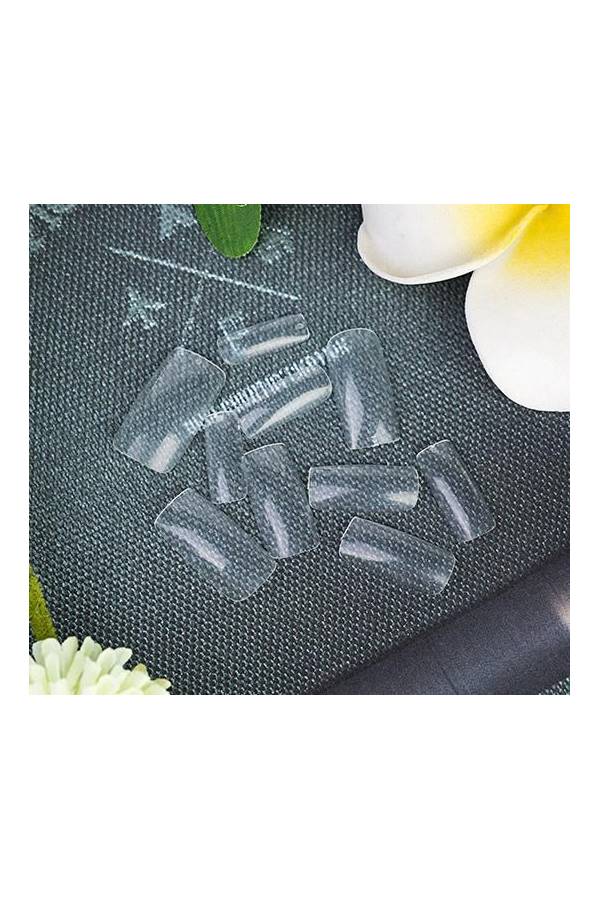 500-Piece False Nail Tips Clear - Image 3