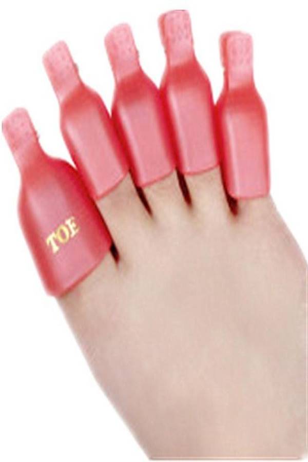 Generic 5-Piece Toe Art Nail Soak Off Cap Pink - Image 3