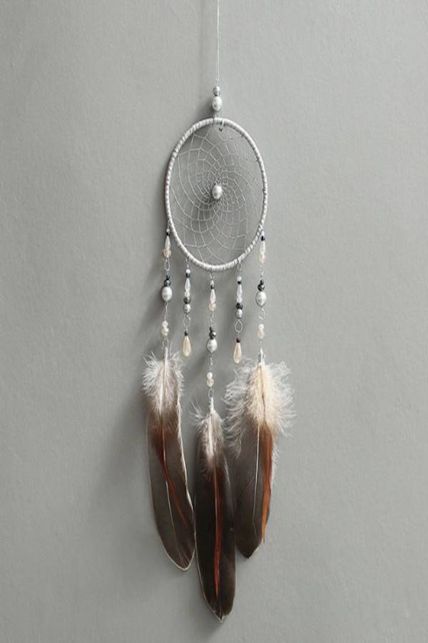 معلقة جدارية بتصميم تقليدي من الريش متعدد الألوان - Image 4
