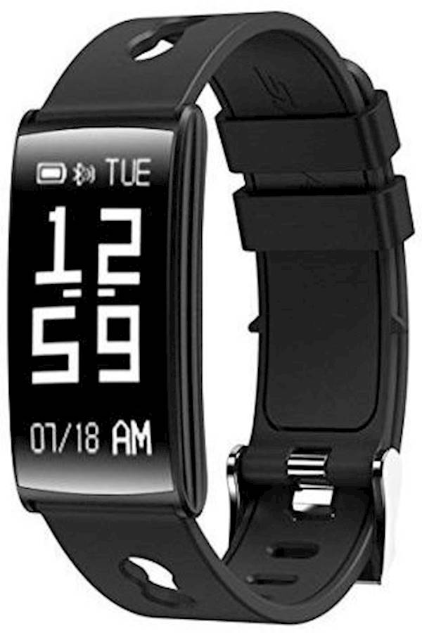 Bluetooth Smart Watch Bracelet Heart Rate Monitor Black