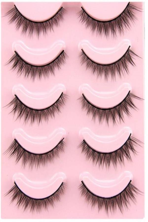 5-Pair 3D False Eyelashes Black - Image 1
