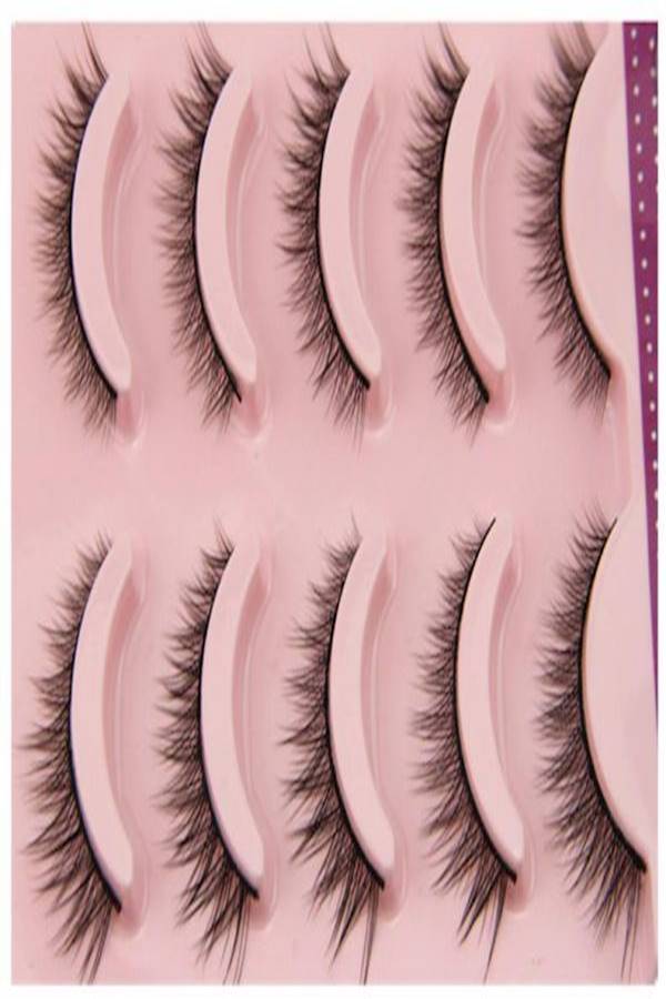 5-Pair 3D False Eyelashes Black - Image 3