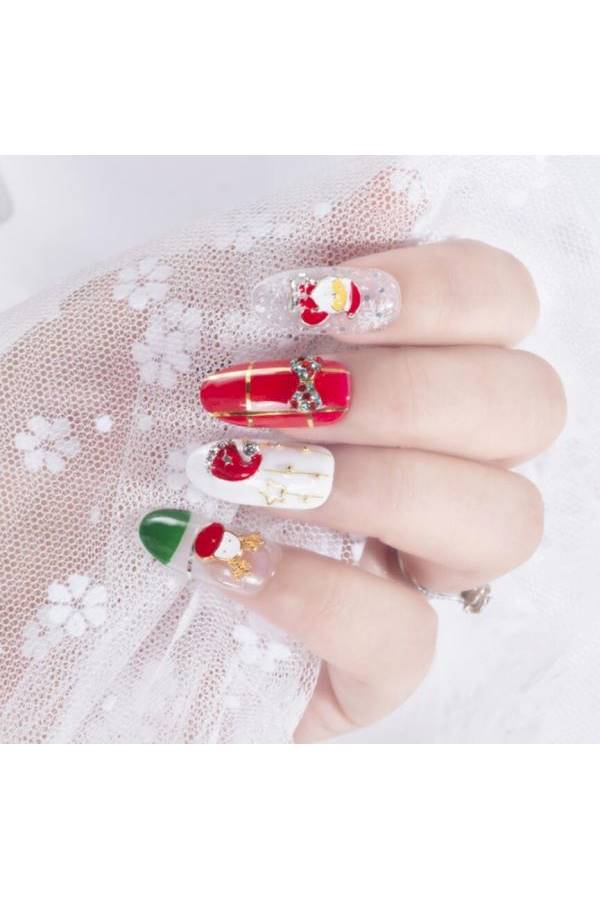 Snowflake Bell Nail Art Multicolour - Image 4
