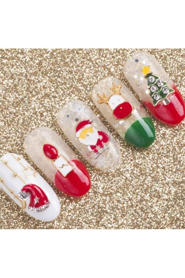 Snowflake Bell Nail Art Multicolour - Image 5