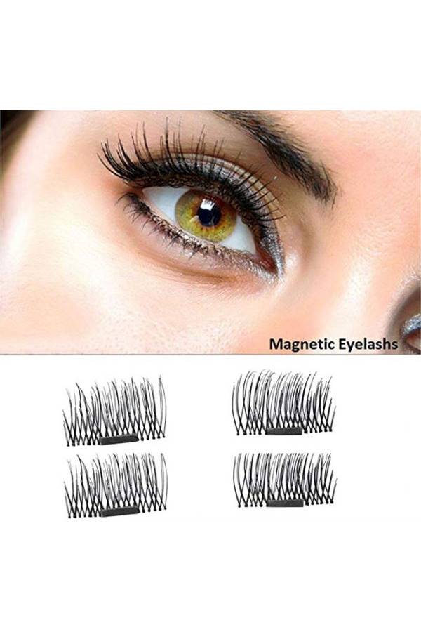 3D Magnetic False Eyelashes Black - Image 3
