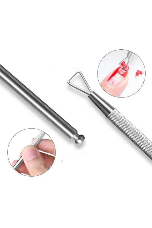 Nail Cuticle Remover And Pusher Tool Silver - Image 4