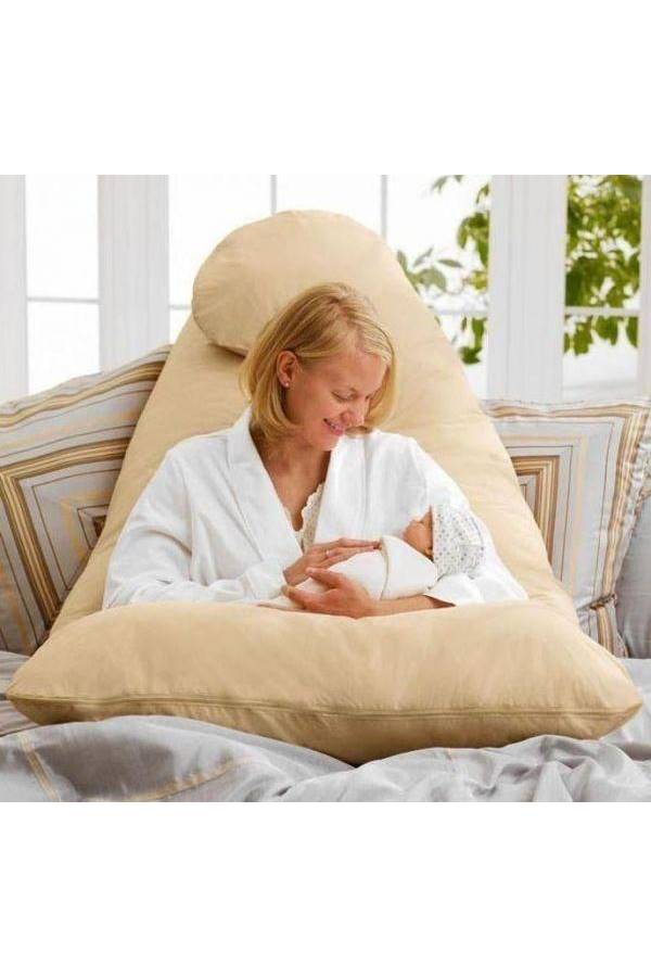 وسادة حمل نموذجية على شكل حرف U قطن بيج 80x120سم - Image 3