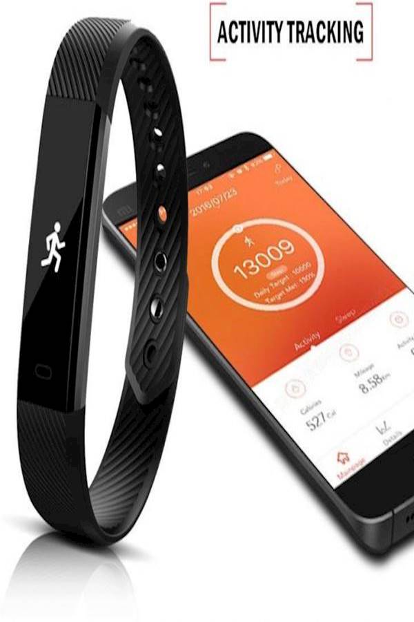 Smart Bracelet Wrist Fitness Tracker Black - Image 5