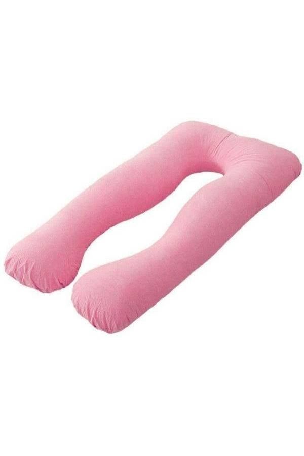 Maternity Pillow Cotton Pink 120x80cm - Image 3