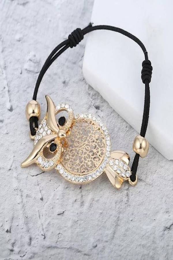 Owl Shaped Charm Bracelet