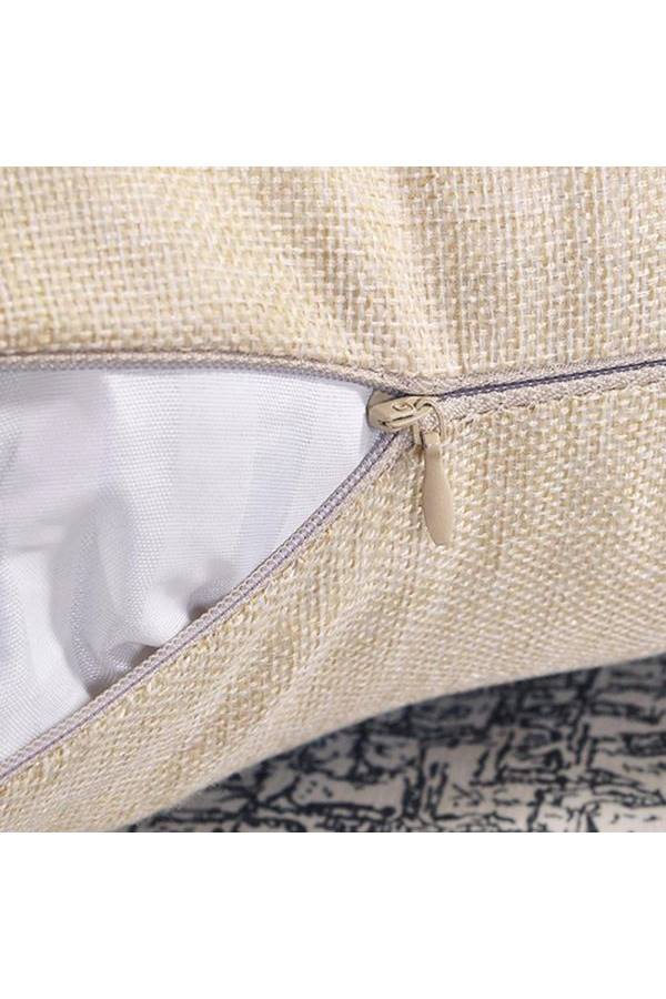 Printed Cushion Cover Beige/Yellow 45x45cm - Image 4
