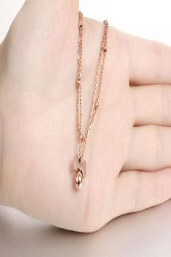 Generic - Gold Plated Double Chain Anklet - Image 1