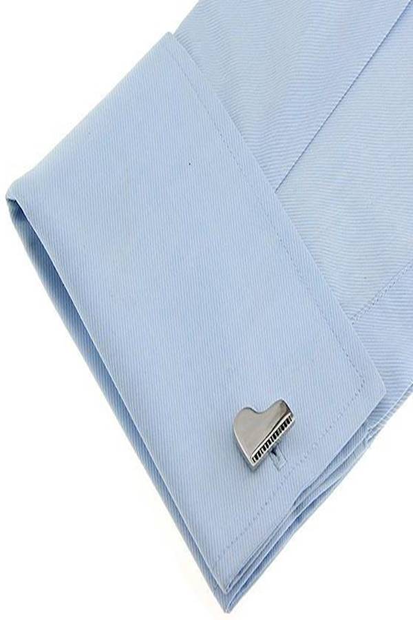 Generic - Wedding Business Pattern Love Stainless Steel Cufflinks - Image 1