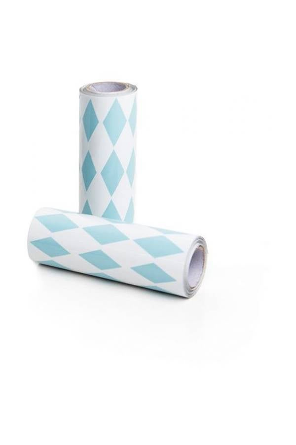 شريط لاصق مقاوم للماء لحافة الحوض أبيض/أزرق - Image 1