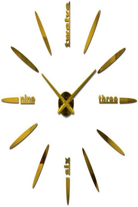 Acrylic Analog/Digital Wall Clock Multicolour