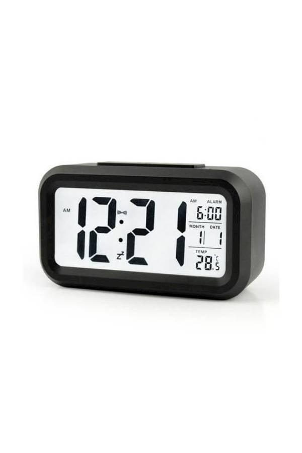 Digital Led Screen Electronic Alarm Clock Black 135x75x42mm - Image 1