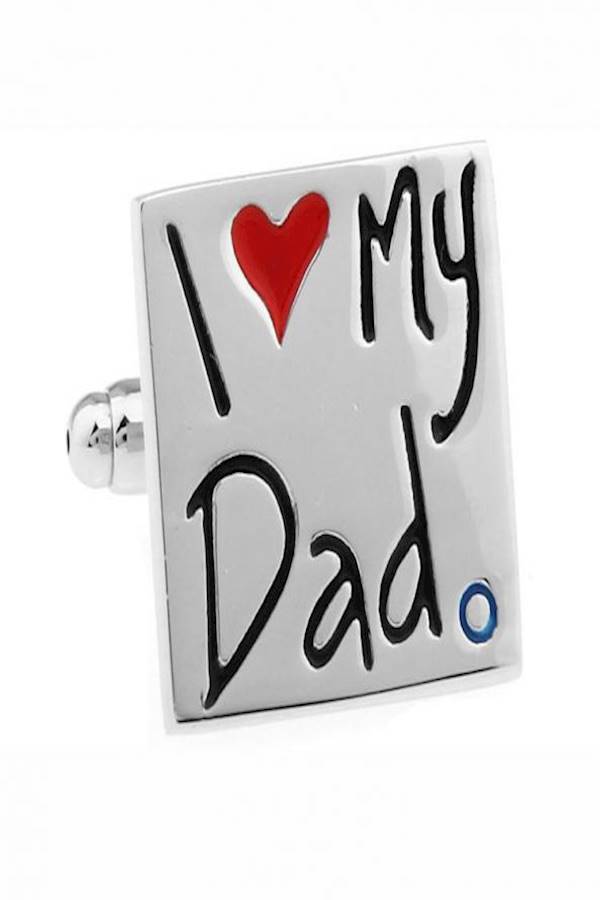 Generic - I Love My Dad Engraved Shirt Cufflinks - Image 1
