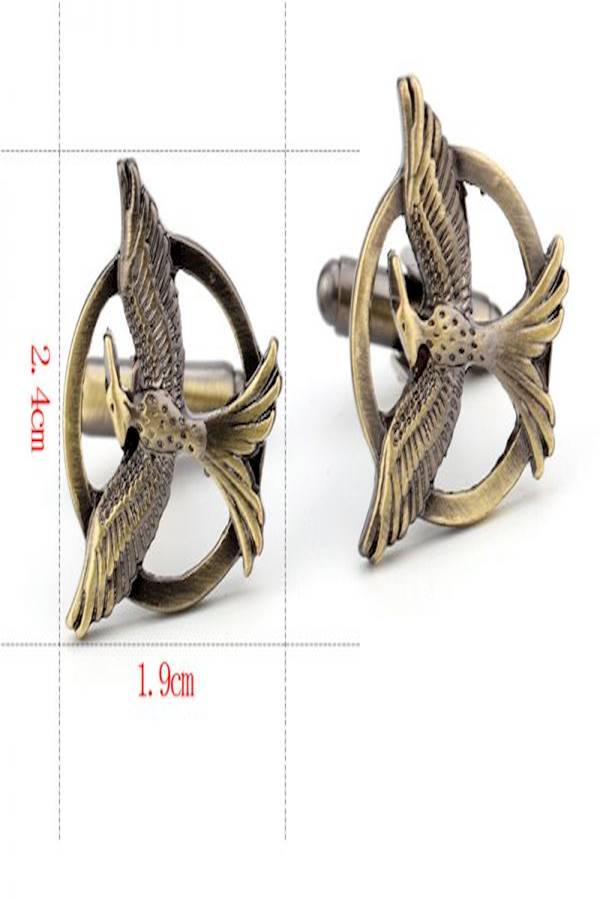 Generic - Alloy Bird Shaped Cufflinks - Image 1