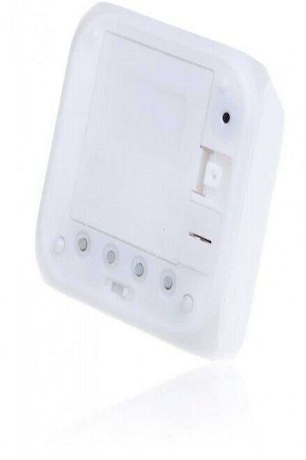 Generic - Glowing Led 7 Color Change Digital Alarm Clock White - Image 1