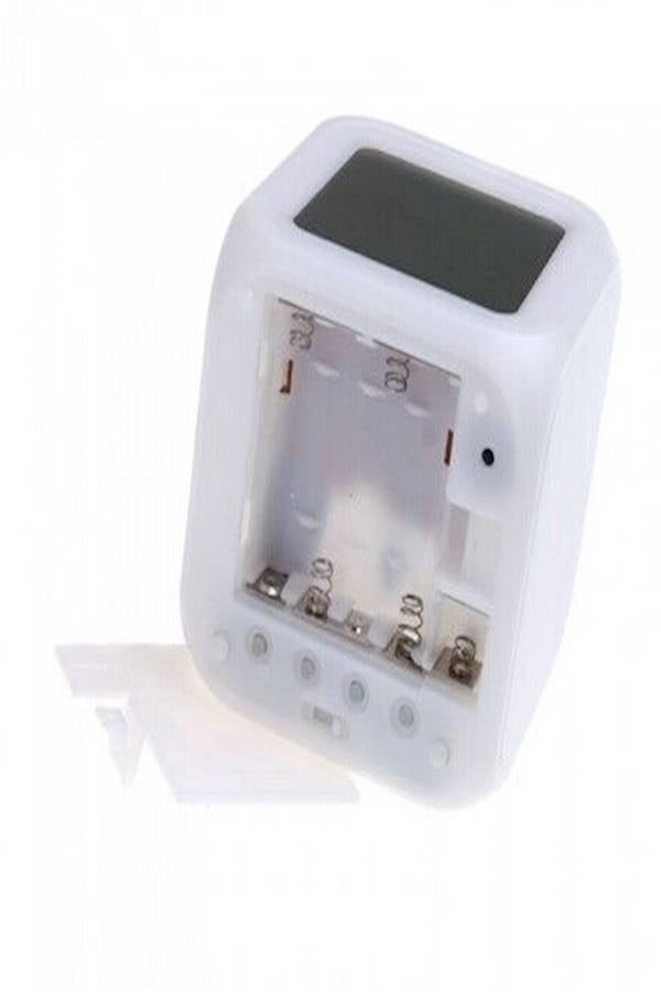 Generic - Glowing Led 7 Color Change Digital Alarm Clock White - Image 1