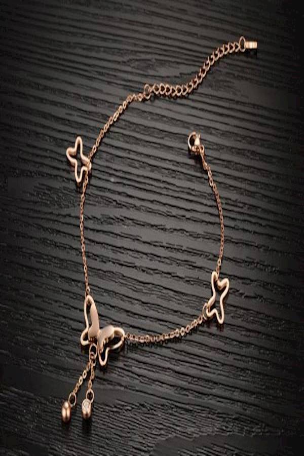 Rose Gold Plated Korean Style Anklet - v1555098958/N23699271A_5